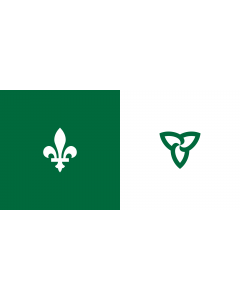 Flag: Franco-Ontarian | W Franco-Ontarian Flag Ontario, Canada