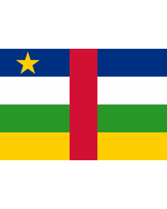 Flag: Central African Republic