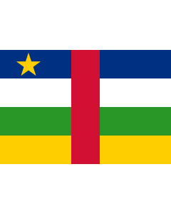 Flag: Central African Republic
