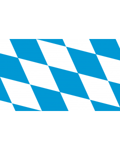 Flag: The lozengy variant of the flag of Bavaria