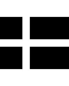 Flag: Danish flag of mourning | Alleged early modern Danish flag of mourning  Sorgeflag