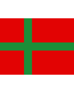Flag: Unofficial flag of Bornholm  Denmark