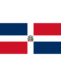 Flag: Naval Ensign of the Dominican Republic