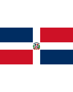 Flag: Naval Ensign of the Dominican Republic