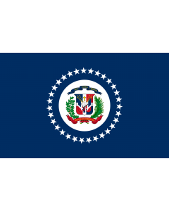 Flag: Naval Jack of the Dominican Republic