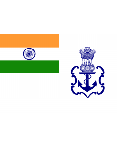 Flag: Naval Ensign of India 2001 04