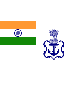 Flag: Naval Ensign of India 2001 04