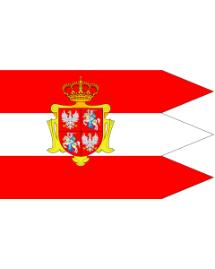 Flag: Royal banner  not a flag  of the Polish-Lithuanian Commonwealth  during the reign of the House of Vasa   1587-1668  but without any symbols of the House of Vasa and Polish-Swedish personal union