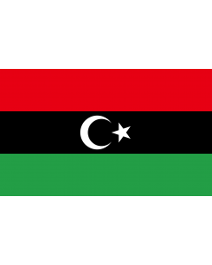 Flag: Libyan protesters flag  observed 2011 | Variant observed to be used by some Libyan rebels against Ghaddafi on TV news reports etc