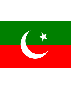 Flag: Pakistan Tehreek-e-Insaf | 2 3 ratio flag of the Pakistan Tehreek-e-Insaf