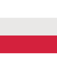 Flag: Poland corrected | W en Flag of Poland with official colors translated by Polish Wikipedian pl Wikipedysta DeJotPe per his Polish-language discussion on pl Dyskusja Flaga Polski and his translation of the official colors into sRGB -- white #E9E8E7  