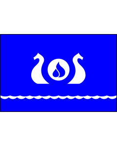 Flag: Kirishi  Leningrad oblast