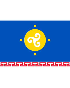 Flag: Ust-Orda Buryat Autonomous Okrug, Russia