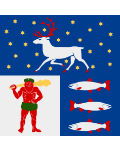 Flag: Västerbotten County