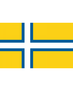 Flag: Unofficial regional flag of West Sweden  Västsverige