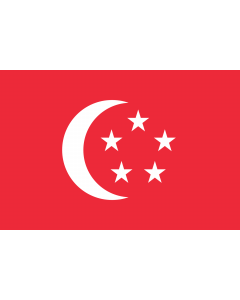 Flag: The standard used by the President of Singapore