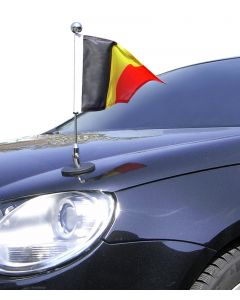  Magnetic Car Flag Pole Diplomat-1-Chrome Belgium