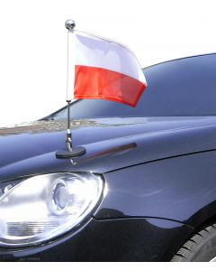  Magnetic Car Flag Diplomat-1.30-Chrome Poland