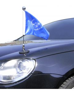  Magnetic Car Flag Diplomat-1-Chrome United Nations (UN)