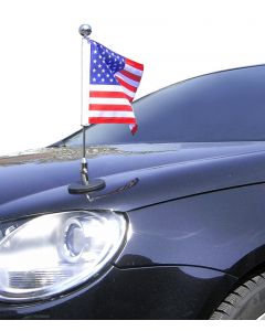  Magnetic Car Flag Diplomat-1.30-Chrome USA