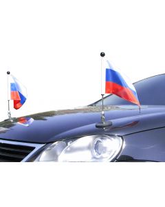  Pair  Magnetic Car Flag Diplomat-1.30 Russia