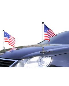  Pair  Magnetic Car Flag Diplomat-1 USA